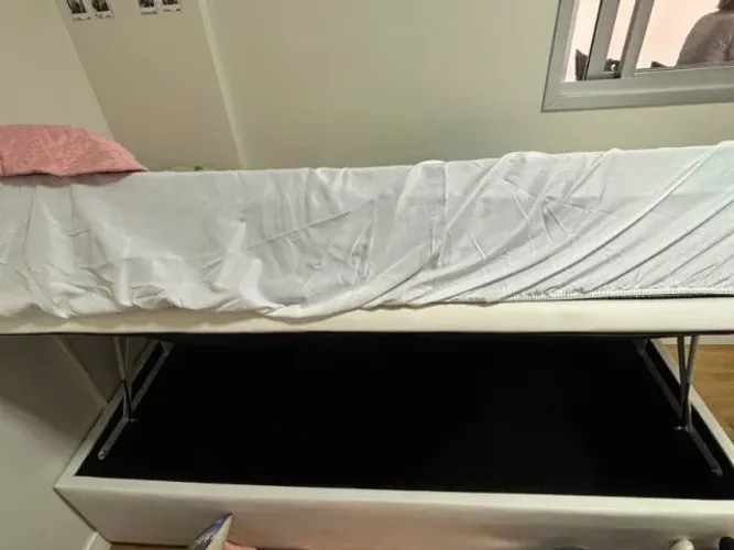Colchão Ortobom SuperPocket + Cama Box Solteiro | Excelente Estado