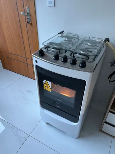 Fogão de Piso 4 Bocas à Gás Consul CFO4NAB com Acendimento Automático Branco Bivolt