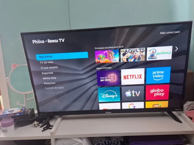 Tv Smart tv 32 polegadas Roku com controle