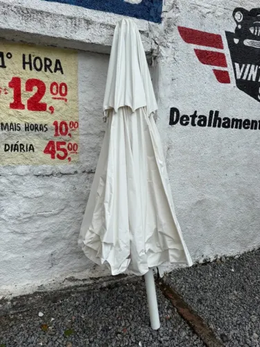 Ombrelone em alumínio/ferro de jardim ou piscina
