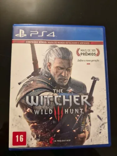 Jogo The Witcher 3 com Mapa PS4 Mídia Fïsica Original Impecável Usado