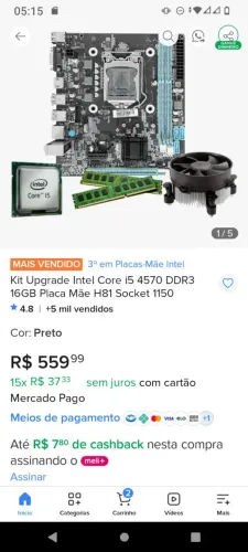 Kit i5 4570+16gb
