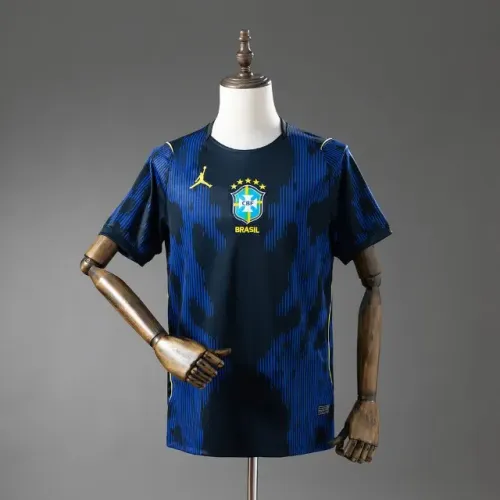 Camisa Brasil 2026 Away Jersey Seleção Brasileira Azul Masculina Feminina
