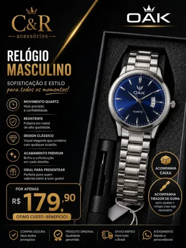 Relógio masculino OAK