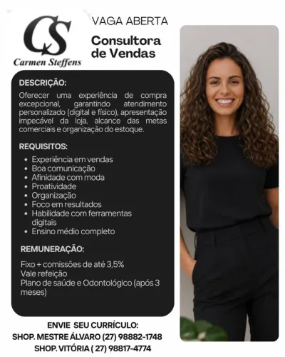 Carmen Steffens está contratando!