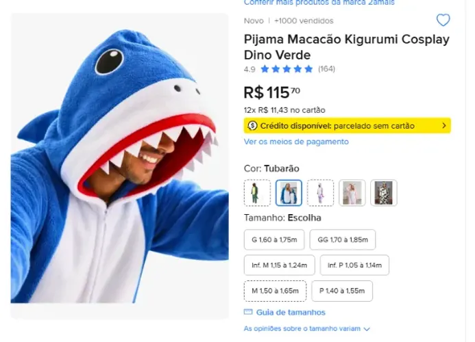 Pijama Tubarão