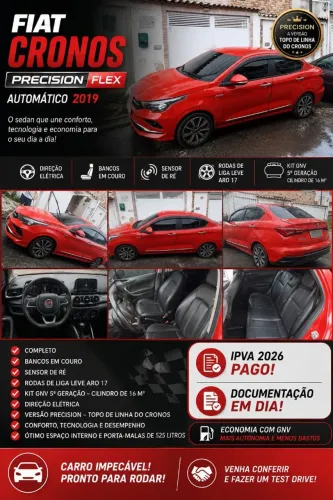 Fiat Cronos Precision 1.8 16V Flex Aut. 2019