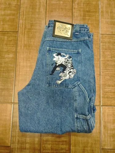 Calça Jeans Vintage Retro Y2k