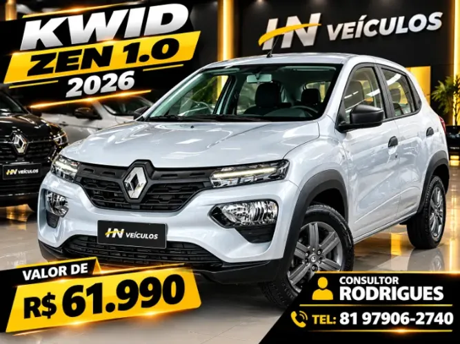 Renault Kwid Zen 1.0 Flex 12V 5P Mec. 2026