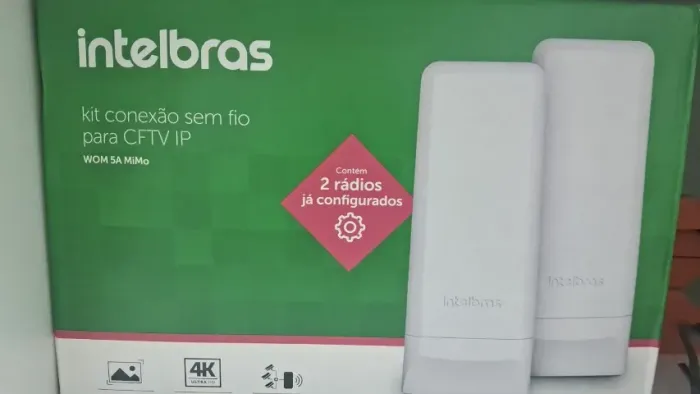 Kit Roteador Outdoor Wom 5a Mimo Intelbras