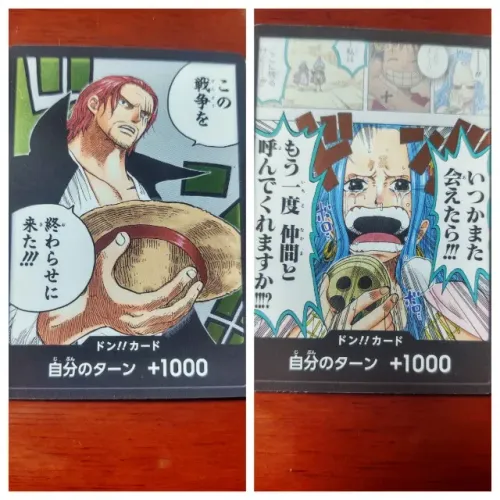 Par de Cartas DON!! Especial One Piece TCG (Japonês) - Shanks e Vivi