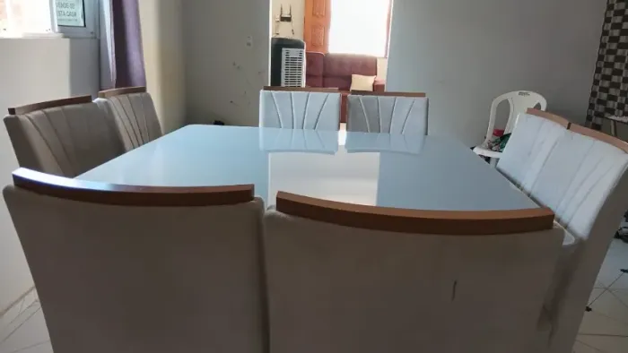 Mesa de jantar de 6 cadeira