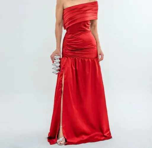 Vestido longo vermelho