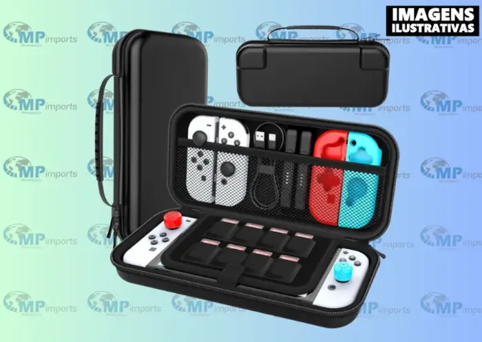 Loja MP Imports: HEYSTOP Bolsa Switch 2 Rígida Viagem Preto