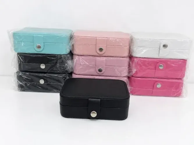 Porta Joias Estojo Luxo Organizador - Kit com 10 Unidades + 1 Branca de Brinde