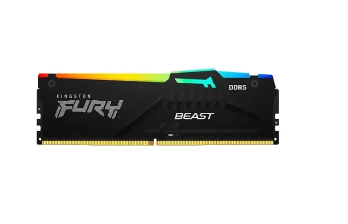 Memória RAM Kingston Fury Beast RGB, 16GB, 6000MHz, DDR5