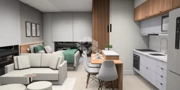 STUDIO com infraestrutura espetacular a meia quadra da Assis Brasil.