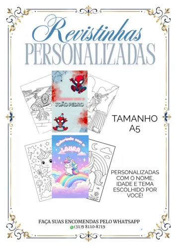 Revistinhas personalizadas