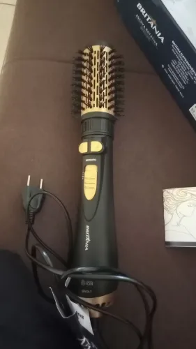 Escova Secadora Alisadora Rotativa Bivolt Britânia
