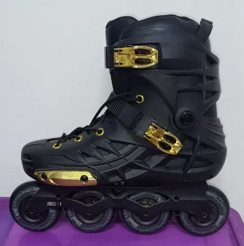 Patins Oxer Darkness Gold in Line Freestyle Abec 7 (número 39)
