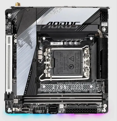 Placa Mãe Gigabyte Z790i Aorus Ultra, Intel LGA 1700, DDR5, M.2