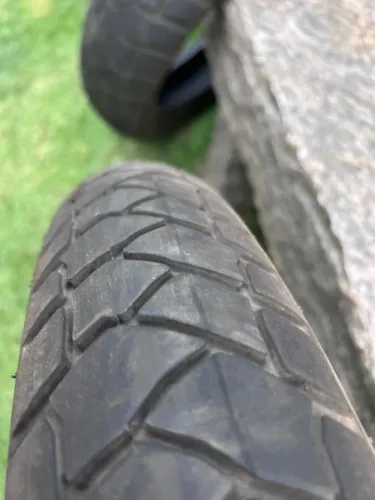 Par de pneus 90/90-21 150/70-18 michelin anakee adventure p/ africa twin, tenere, ktm