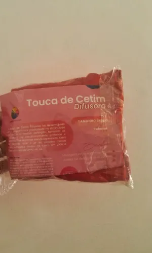 Touca de cetim difusora nova