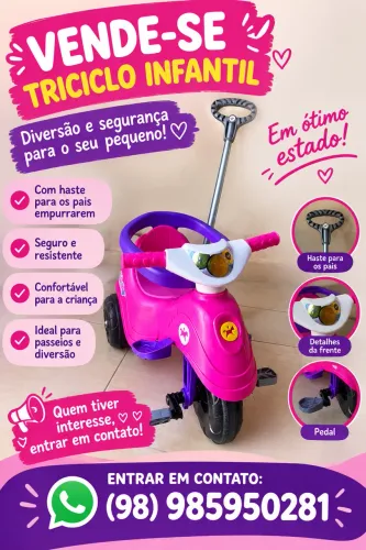 Vende-se esse triciclo