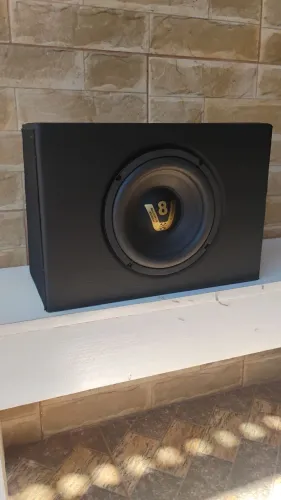 Caixa de grave com subwoofer de 8 polegadas 200w 4 ohms (TUDO NOVO)