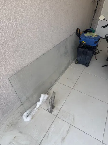 Vidro para sacada 2,60 x 0,60