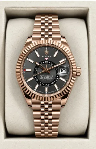 Relogio Sky-Dweller Brown Everose Automático super premium