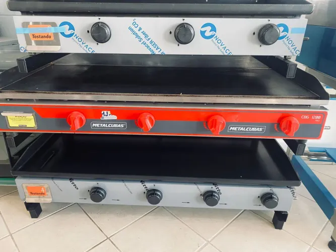 NZ. Chapa profissional a gás 1,20 m METALCUBAS 