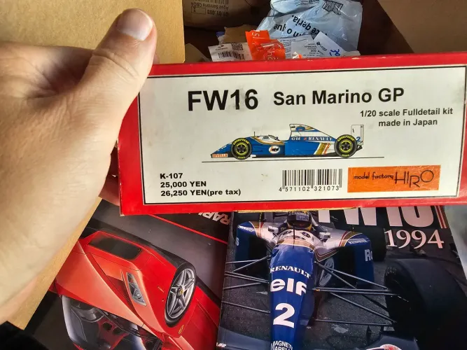 Kit modelismo fw16 model factory hiro 1/20 fulldetail