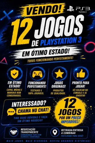 12 JOGOS DE PS3