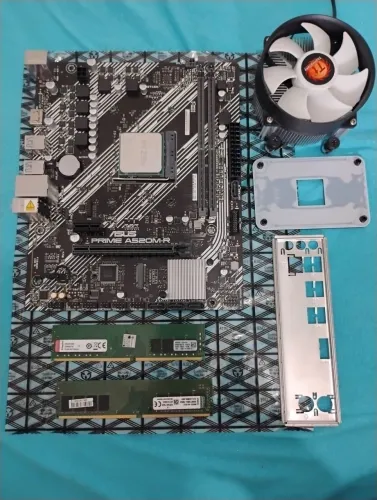 Ryzen 7 5700 G + placa mãe + 16gb ram praticamente novos !!!