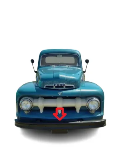 Para-choque Dianteiro Ford F-1 1948 à 1952 Chapa 4mm Para Pintura Ou Cromagem