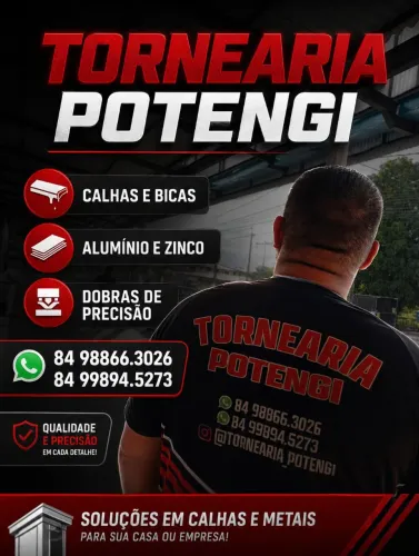 Calha Alumínio Zinco Instalação Natal RN ? Tornearia Potengi