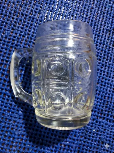 Caneca de Vidro Decorada Viking Cerveja 12 Cm