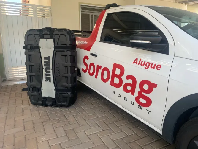 Aluguel de mala bike Thule Roundtrip 
