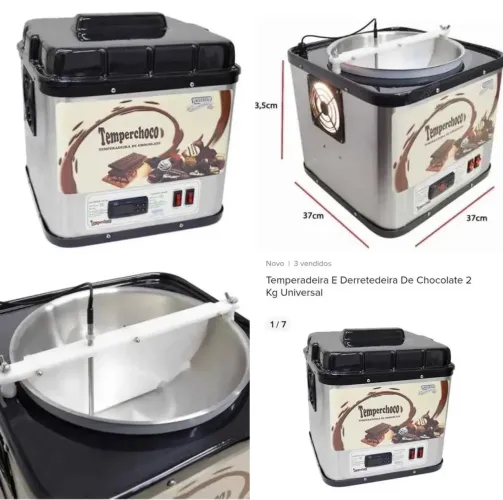 Temperadeira e Derretedeira de chocolate Temper Choco da marca Universal 220V 