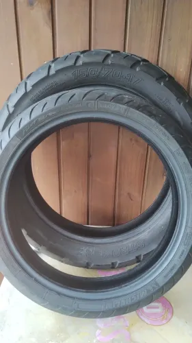 R$250 Par de pneus téchnic 120/70/17 & 150/70/17