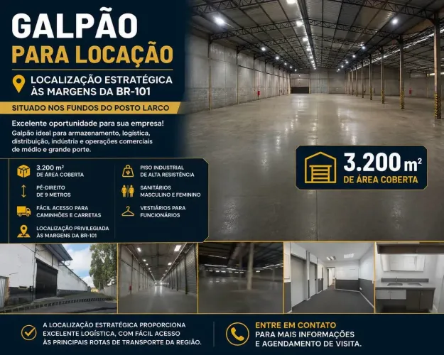 GALPÃO GRANDE EM ALAGOINHAS