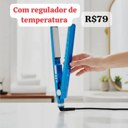Prancha profissional de cabelo - em cada passada você já ver o resultado