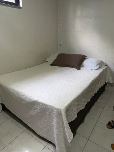 Cama Box Casal Topázio Grécia, 138 × 188 cm, com colchão de molas ensacadas e base box