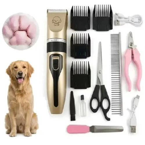 Kit 12 Máquina Tosador e Escova para Pets de Pelo Longo - Frescor, Higiene  Cães e Gat