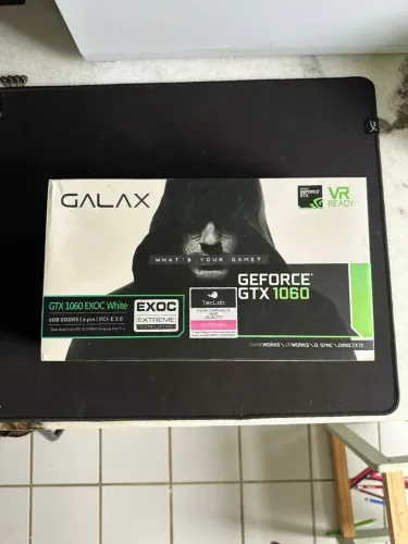 Placa de Vídeo GALAX GeForce GTX 1060 EXOC White 6GB GDDR5 - Completa na Caixa