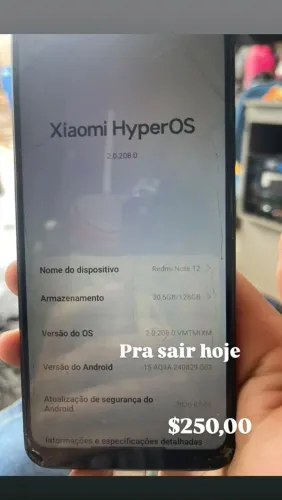 Vendo celular 250 pra sair hoje