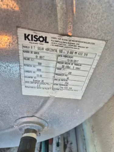 Boiler 500L Solar Horizontal 