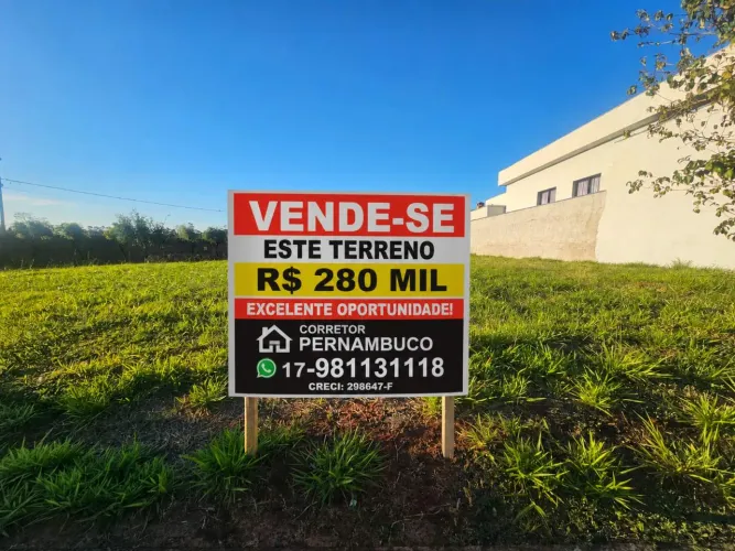 Terreno em Condomínio para Venda em Bady Bassitt, Cond. Jardim Botânico