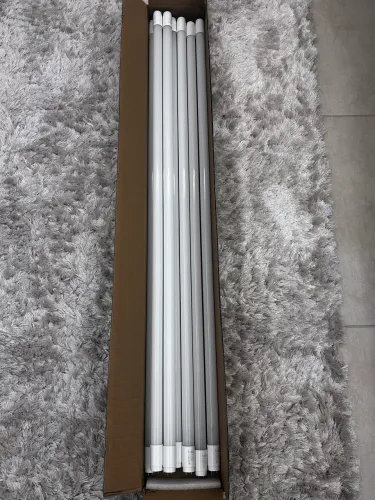 Jogo com 8 lâmpadas tubular branco frio